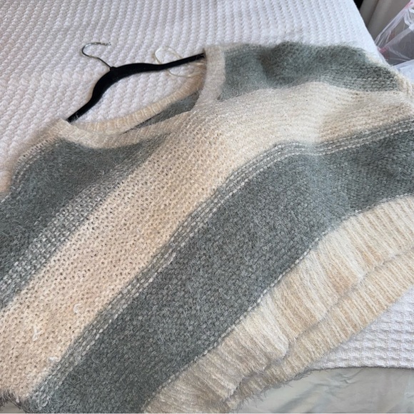 Alter’d State Strip Teal and Cream Sweater - Picture 9 of 9